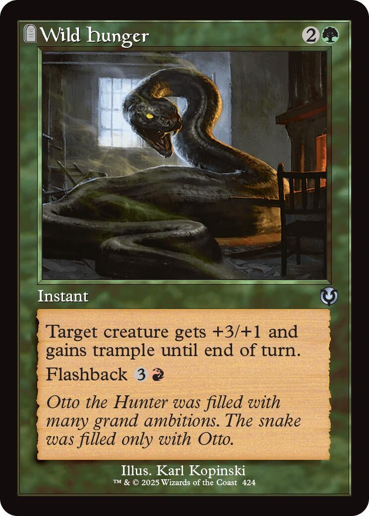Image for Wild Hunger (Retro Frame) (Innistrad Remastered) (424) - Magic: The Gathering