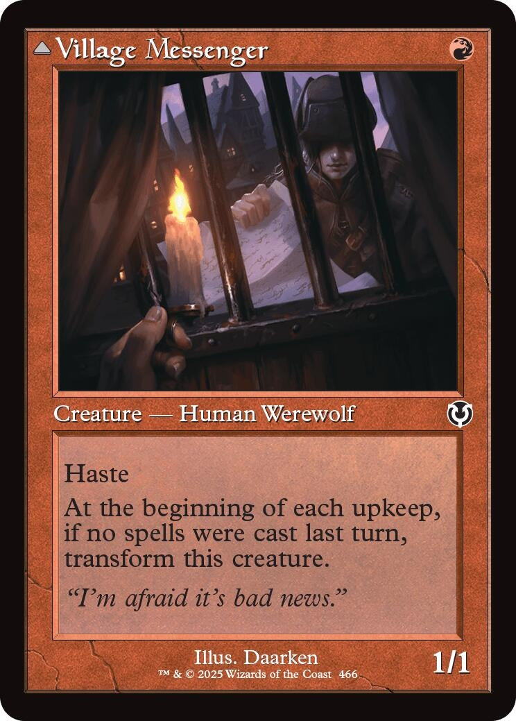 Image for Village Messenger (Retro Frame) (Innistrad Remastered) (466) - Magic: The Gathering