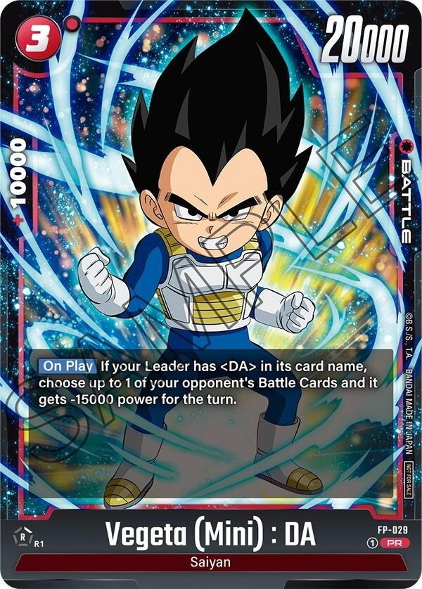 Image for Vegeta (Mini) : DA - FP-029 (Fusion World Promotion Cards and Packs) (FP-029) - Dragon Ball Super: Fusion World