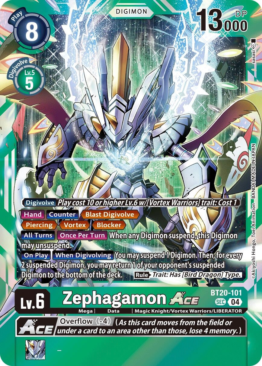 Image for Zephagamon ACE (BT19-20) (BT20-101 SEC) - Digimon Card Game