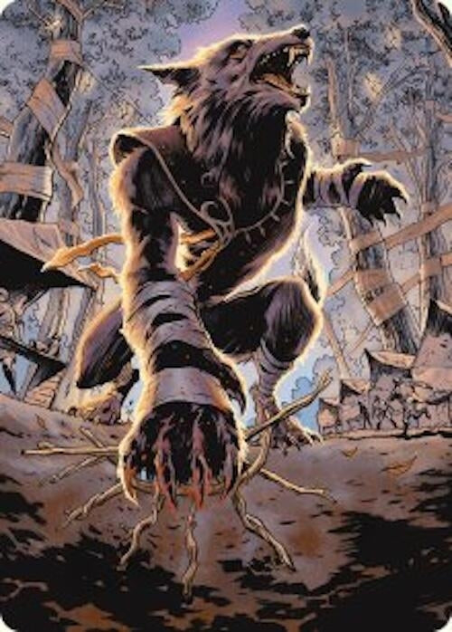 Image for Arlinn, Embraced by the Moon Art Card (Art Series: Innistrad Remastered) (20) - Magic: The Gathering