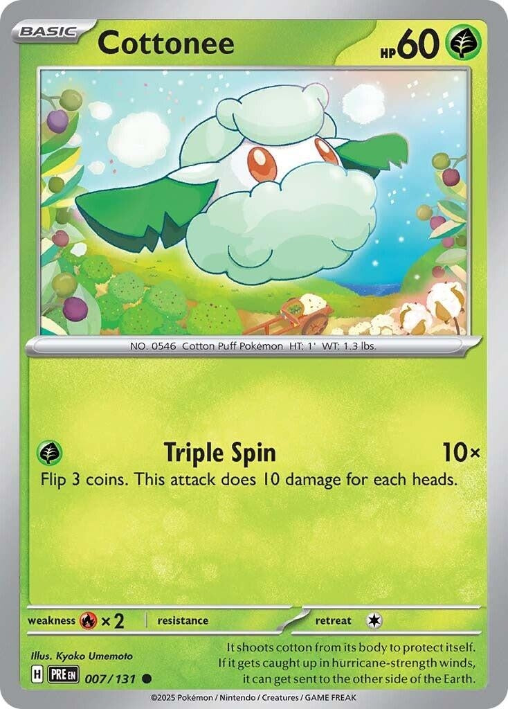 Image for Cottonee (SV: Prismatic Evolutions) (007/131) - Pokemon