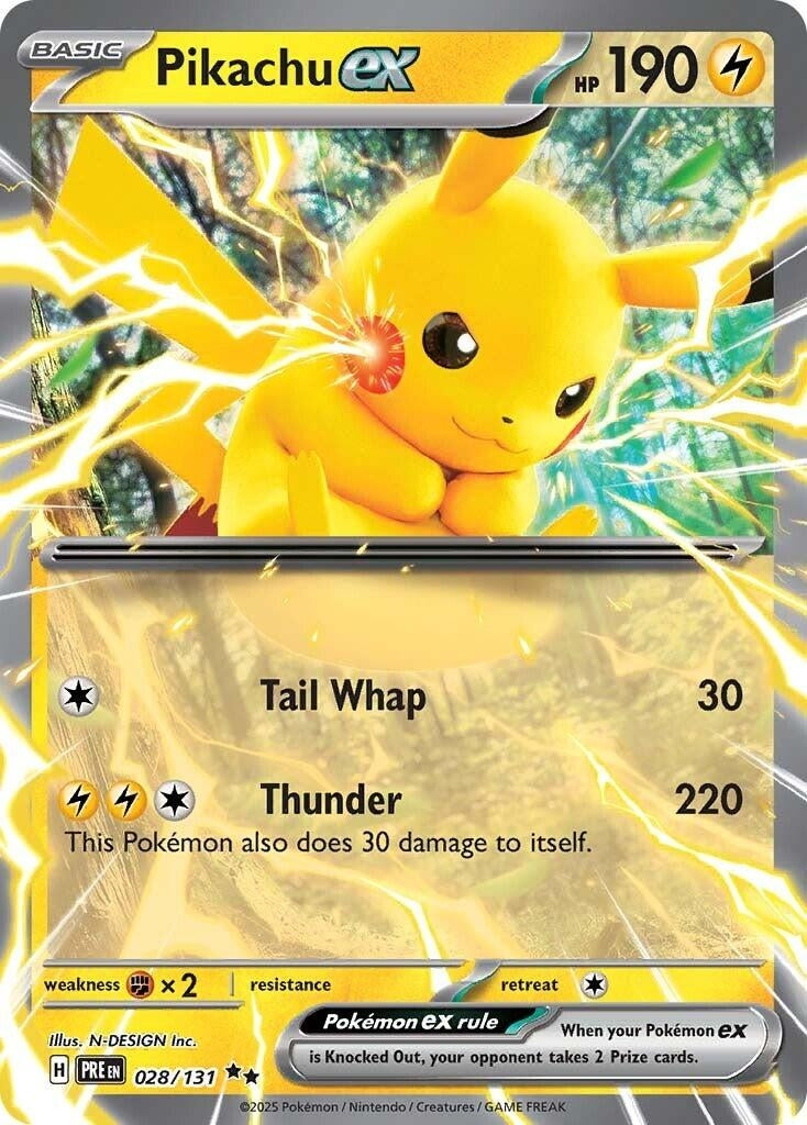 Image for Pikachu ex (SV: Prismatic Evolutions) (028/131) - Pokemon