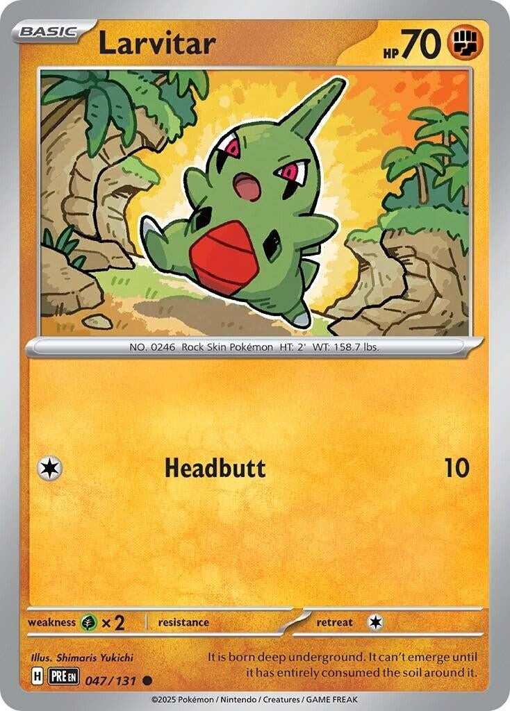 Image for Larvitar (SV: Prismatic Evolutions) (047/131) - Pokemon