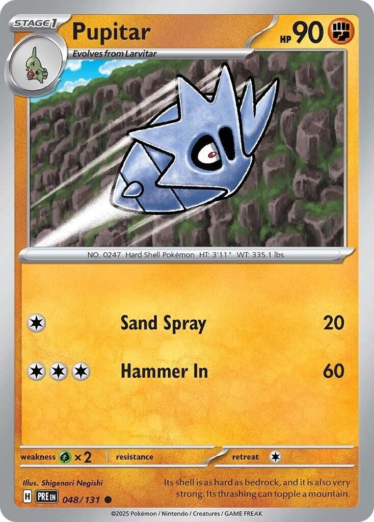 Image for Pupitar (SV: Prismatic Evolutions) (048/131) - Pokemon