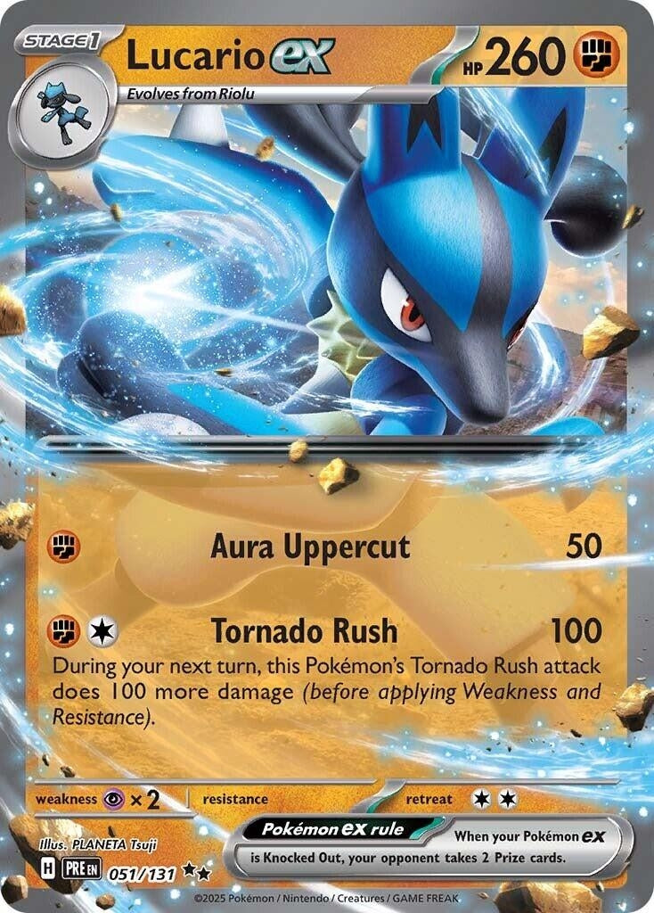 Image for Lucario ex (SV: Prismatic Evolutions) (051/131) - Pokemon