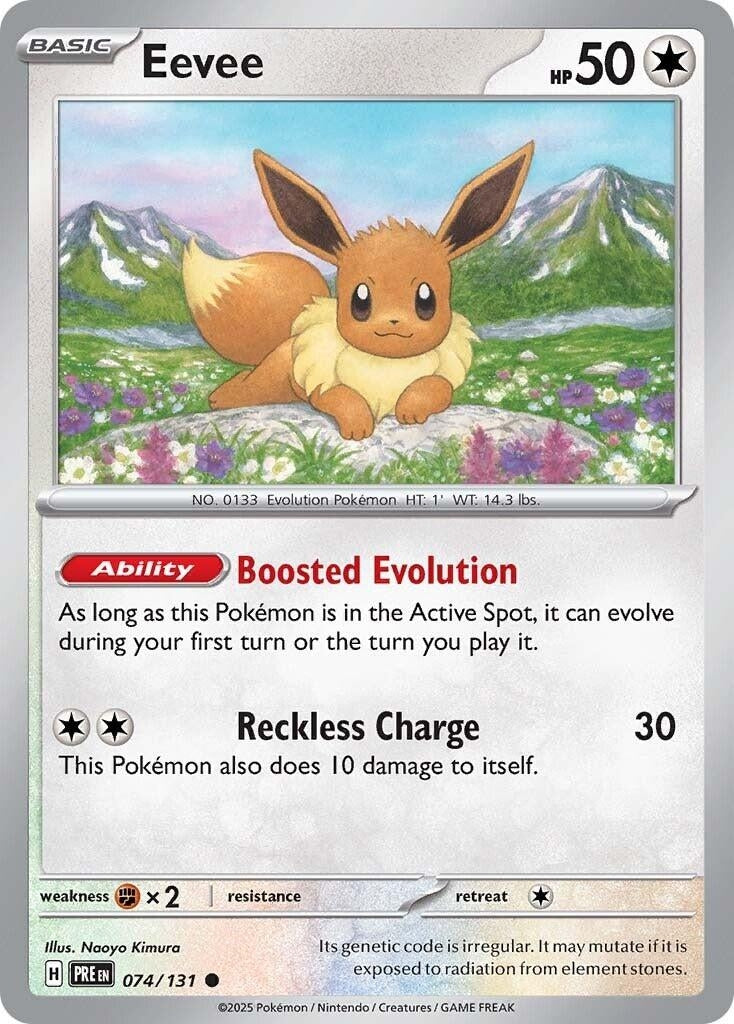 Image for Eevee (SV: Prismatic Evolutions) (074/131) - Pokemon