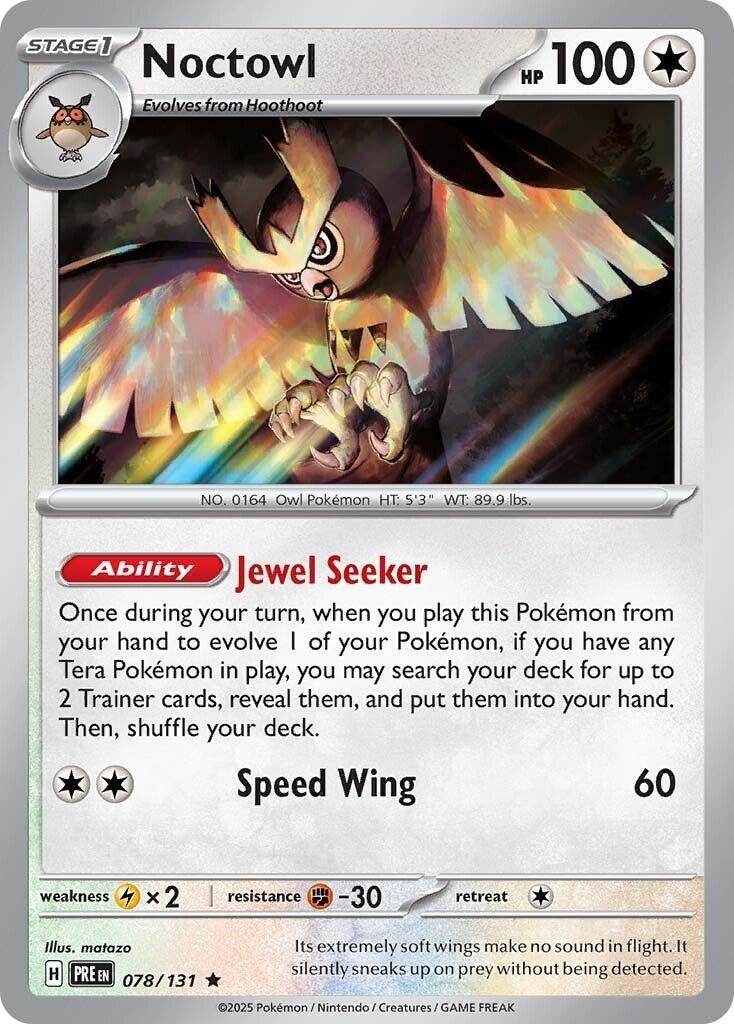 Image for Noctowl (SV: Prismatic Evolutions) (078/131) - Pokemon