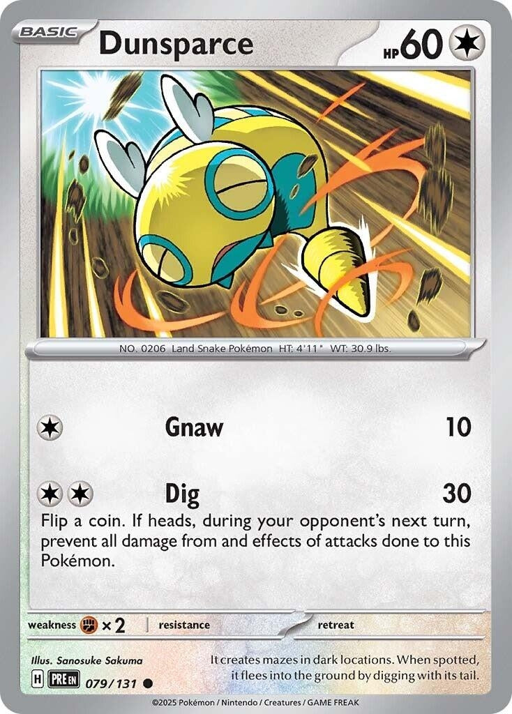 Image for Dunsparce (SV: Prismatic Evolutions) (079/131) - Pokemon