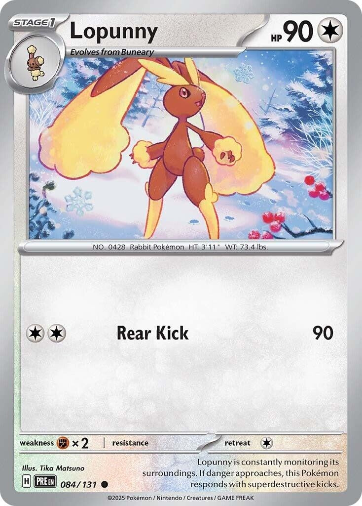 Image for Lopunny (SV: Prismatic Evolutions) (084/131) - Pokemon