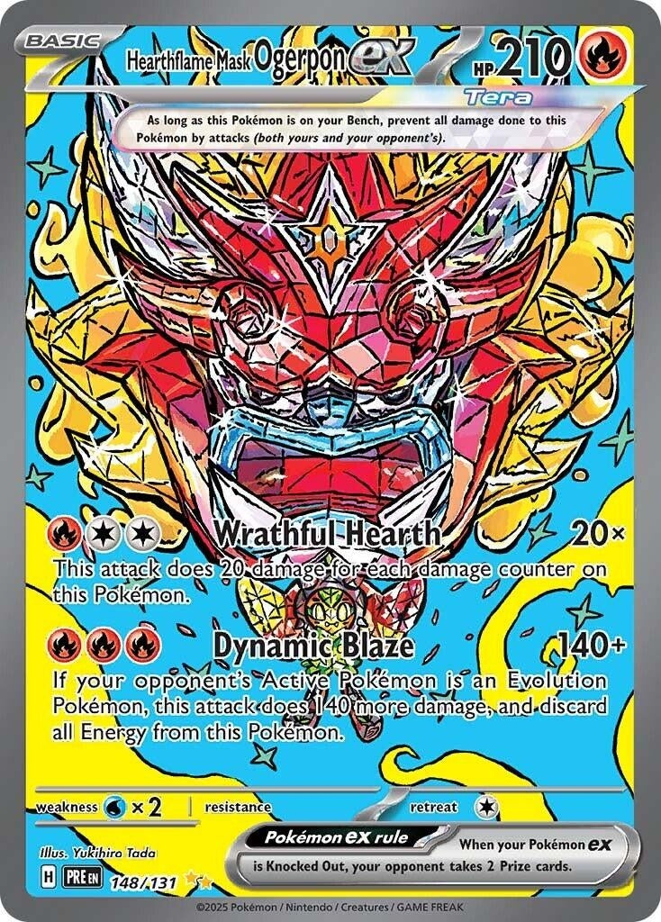Image for Hearthflame Mask Ogerpon ex (SV: Prismatic Evolutions) (148/131) - Pokemon