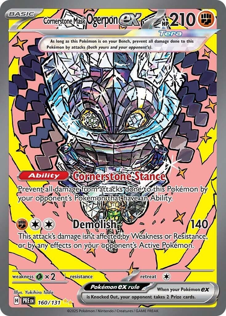 Image for Cornerstone Mask Ogerpon ex (SV: Prismatic Evolutions) (160/131) - Pokemon