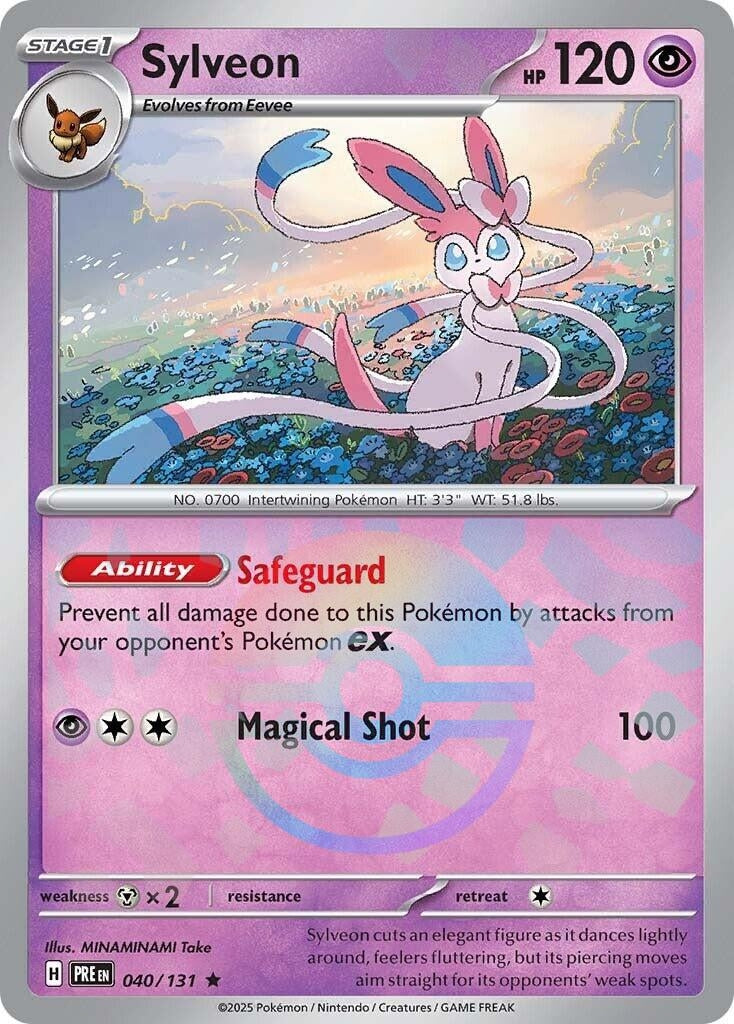 Image for Sylveon (Poke Ball Pattern) (SV: Prismatic Evolutions) (040/131) - Pokemon