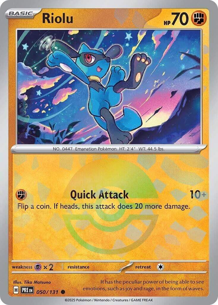Image for Riolu (Poke Ball Pattern) (SV: Prismatic Evolutions) (050/131) - Pokemon