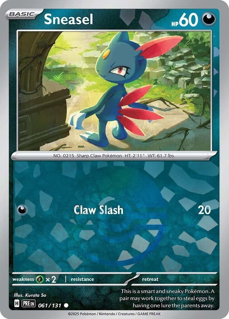 Image for Sneasel (Poke Ball Pattern) (SV: Prismatic Evolutions) (061/131) - Pokemon