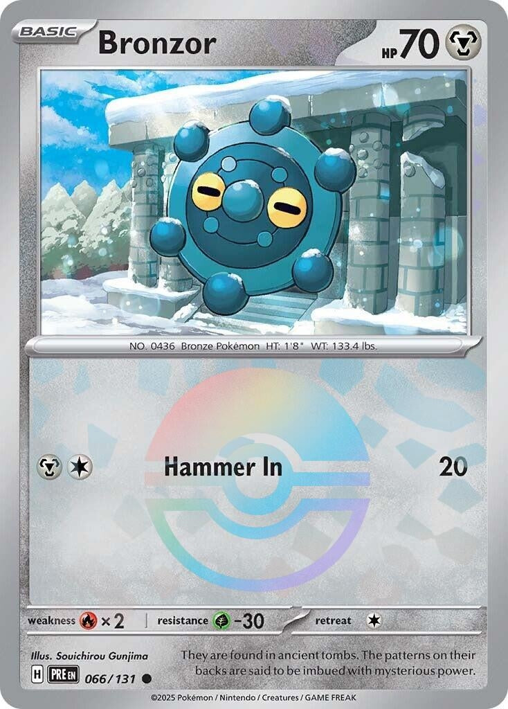 Image for Bronzor (Poke Ball Pattern) (SV: Prismatic Evolutions) (066/131) - Pokemon