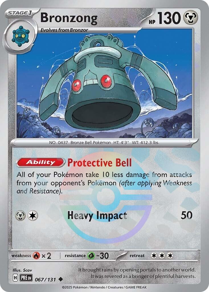 Image for Bronzong (Poke Ball Pattern) (SV: Prismatic Evolutions) (067/131) - Pokemon
