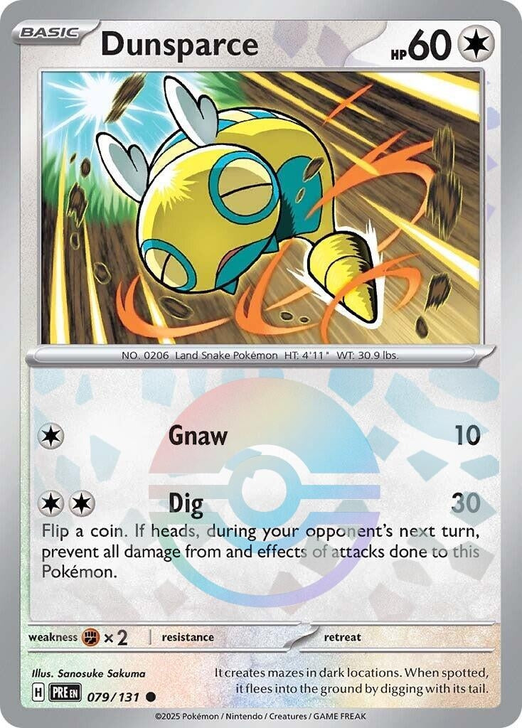 Image for Dunsparce (Poke Ball Pattern) (SV: Prismatic Evolutions) (079/131) - Pokemon