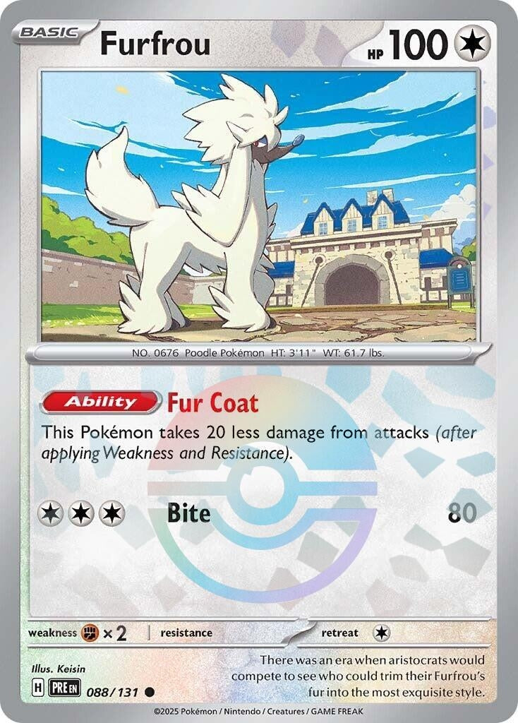 Image for Furfrou (Poke Ball Pattern) (SV: Prismatic Evolutions) (088/131) - Pokemon