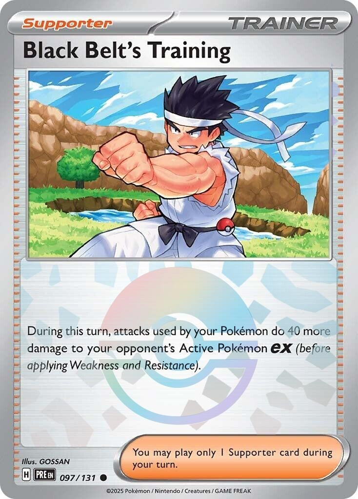 Image for Black Belt's Training - 097/131 (Poke Ball Pattern) (SV: Prismatic Evolutions) (097/131) - Pokemon
