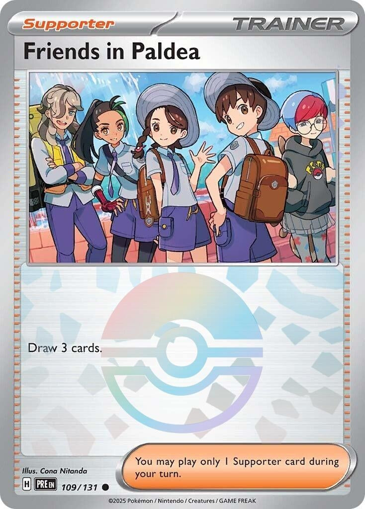 Image for Friends in Paldea - 109/131 (Poke Ball Pattern) (SV: Prismatic Evolutions) (109/131) - Pokemon
