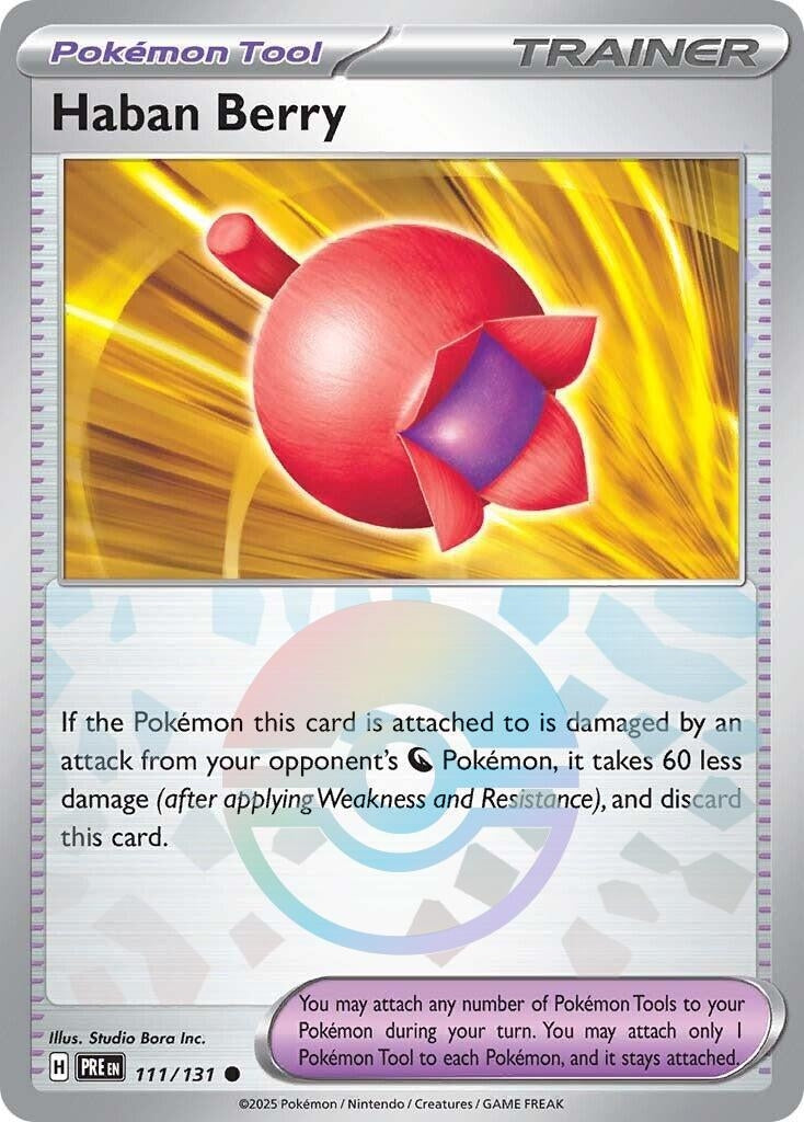 Image for Haban Berry (Poke Ball Pattern) (SV: Prismatic Evolutions) (111/131) - Pokemon