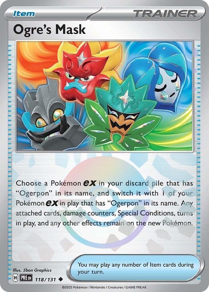 Image for Ogre's Mask (Poke Ball Pattern) (SV: Prismatic Evolutions) (118/131) - Pokemon