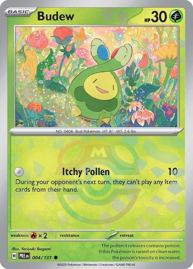 Image for Budew (Master Ball Pattern) (SV: Prismatic Evolutions) (004/131) - Pokemon