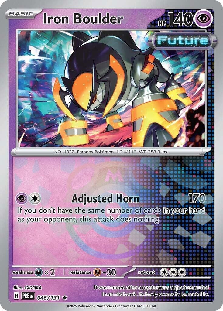 Image for Iron Boulder (Master Ball Pattern) (SV: Prismatic Evolutions) (046/131) - Pokemon