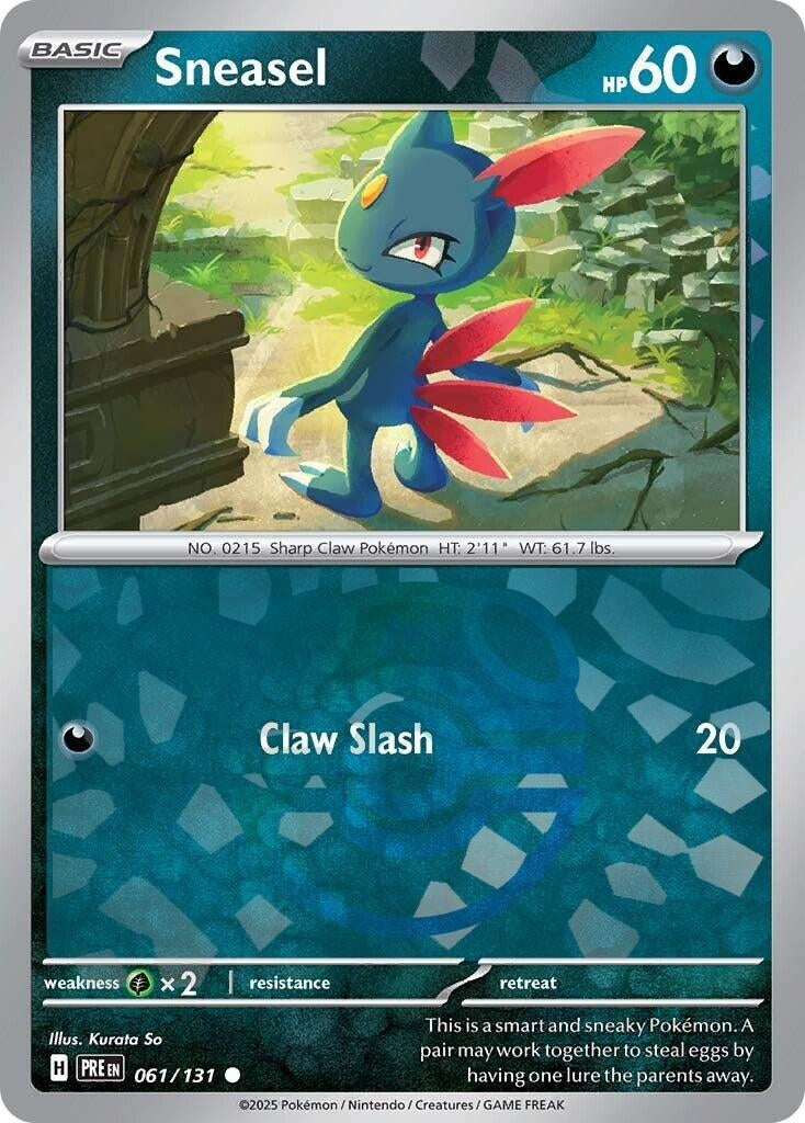 Image for Sneasel (Master Ball Pattern) (SV: Prismatic Evolutions) (061/131) - Pokemon