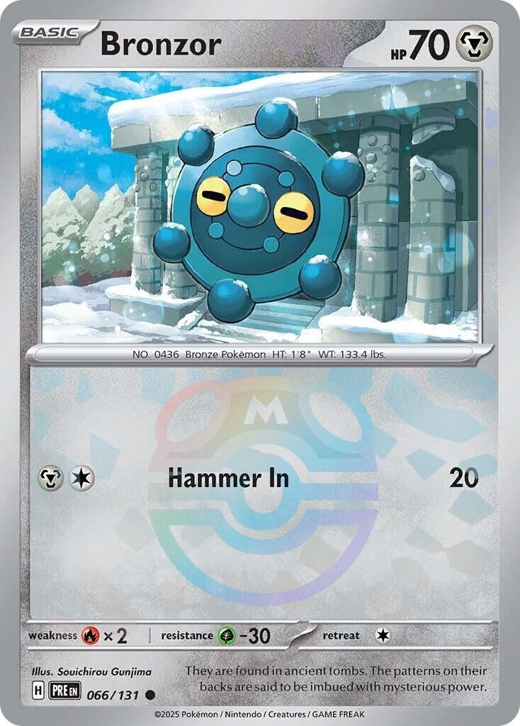 Image for Bronzor (Master Ball Pattern) (SV: Prismatic Evolutions) (066/131) - Pokemon