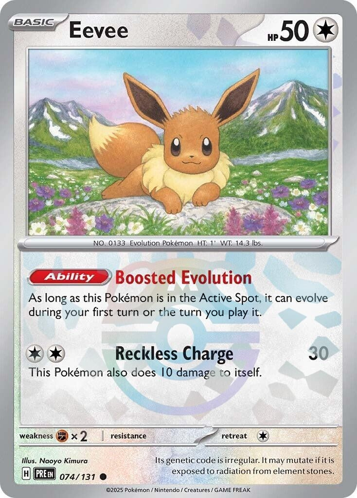 Image for Eevee (Master Ball Pattern) (SV: Prismatic Evolutions) (074/131) - Pokemon