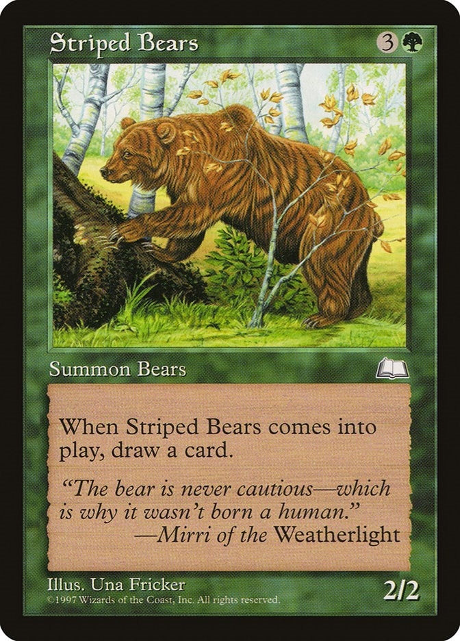 Image for Striped Bears (Weatherlight) - Magic: The Gathering