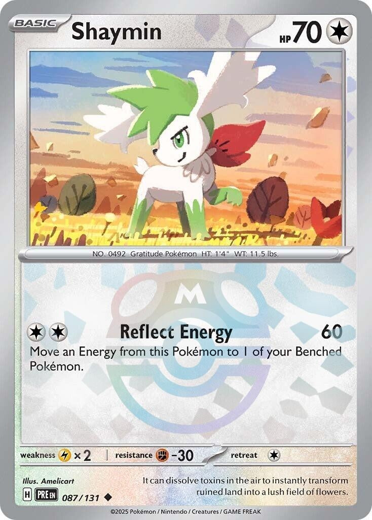 Image for Shaymin (Master Ball Pattern) (SV: Prismatic Evolutions) (087/131) - Pokemon