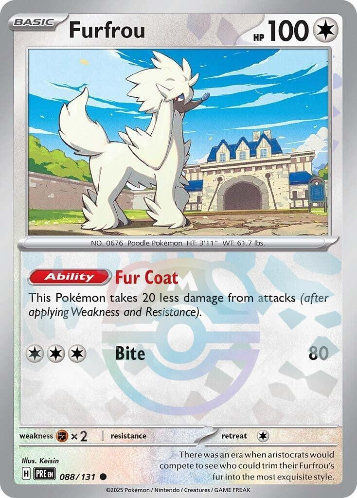 Image for Furfrou (Master Ball Pattern) (SV: Prismatic Evolutions) (088/131) - Pokemon