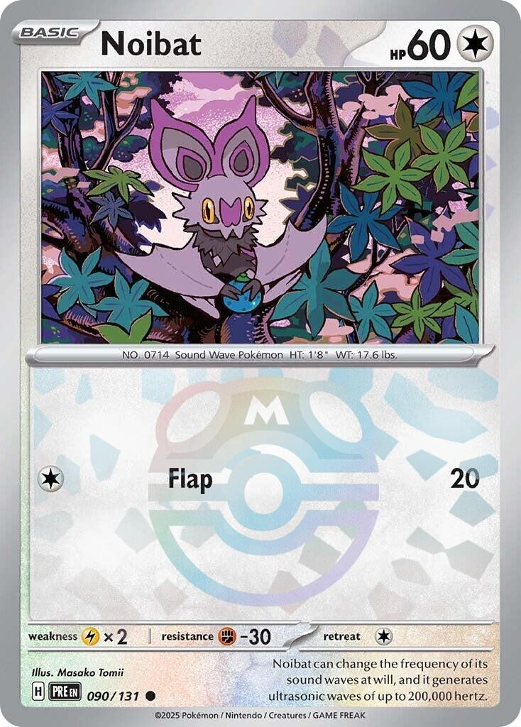 Image for Noibat (Master Ball Pattern) (SV: Prismatic Evolutions) (090/131) - Pokemon