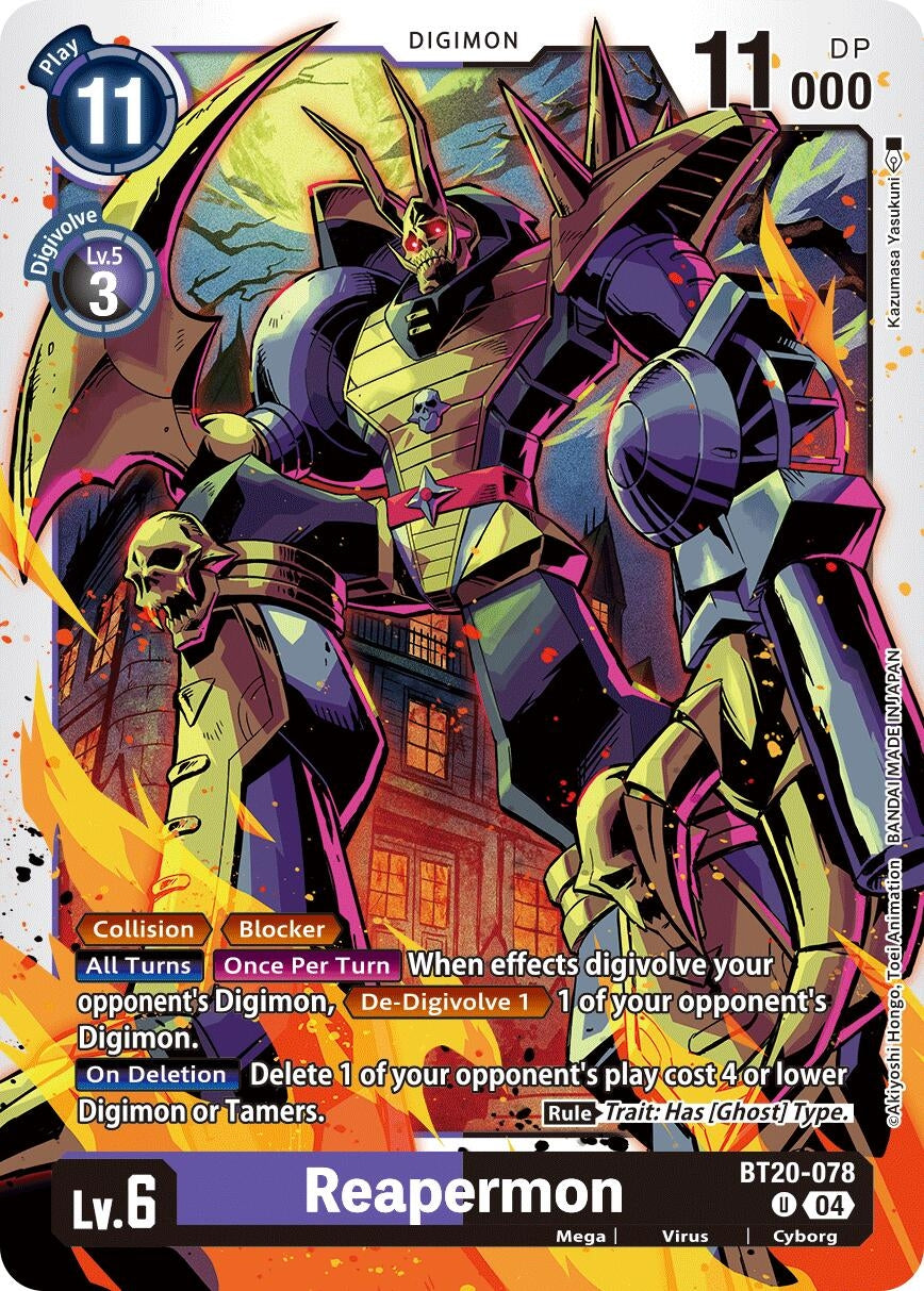 Image for Reapermon (BT19-20) (BT20-078 U) - Digimon Card Game