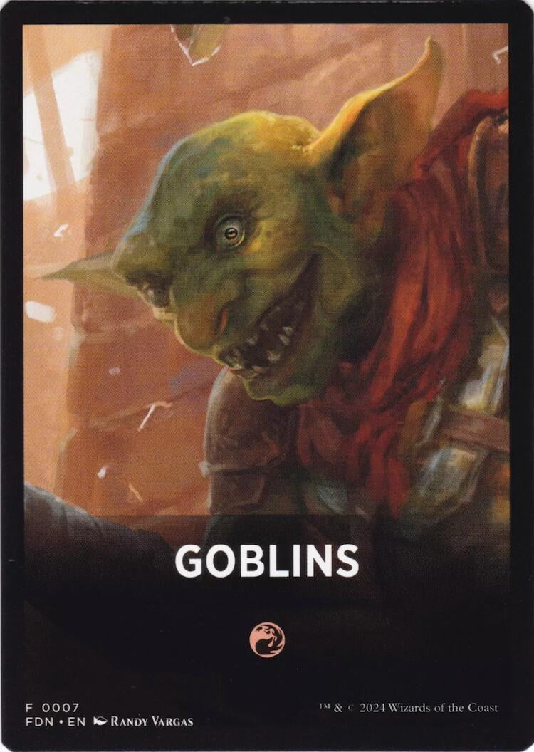 Image for Goblins Theme Card (Foundations) (7) - Magic: The Gathering