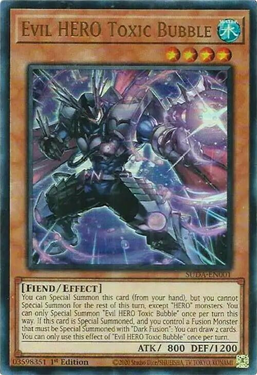 Image for Evil HERO Toxic Bubble (Supreme Darkness) (SUDA-EN001) - YuGiOh
