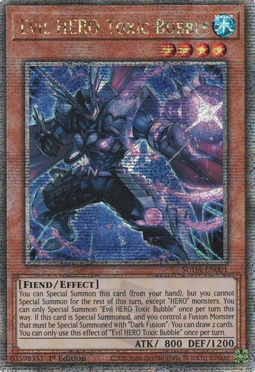 Image for Evil HERO Toxic Bubble (Quarter Century Secret Rare) (Supreme Darkness) (SUDA-EN001) - YuGiOh