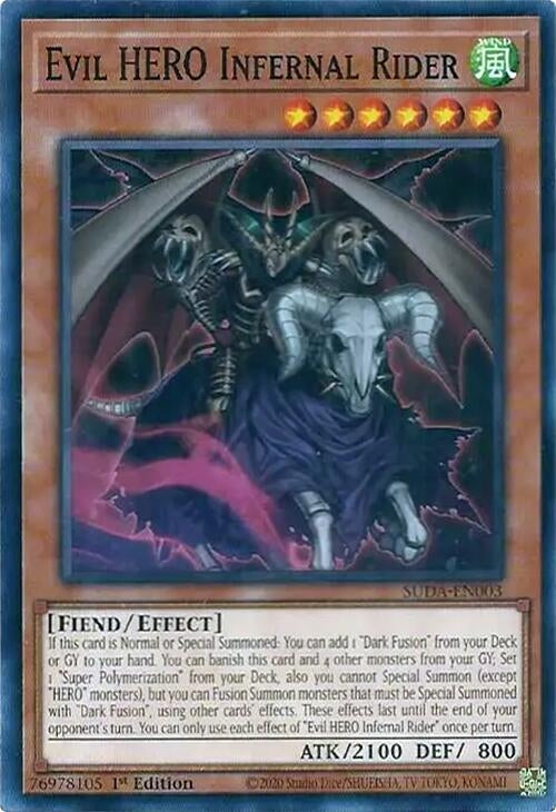Image for Evil HERO Infernal Rider (Supreme Darkness) (SUDA-EN003) - YuGiOh
