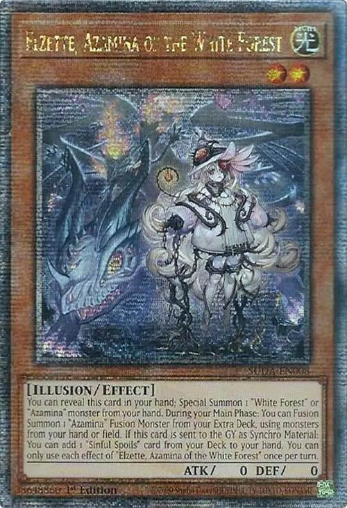 Image for Elzette, Azamina of the White Forest (Quarter Century Secret Rare) (Supreme Darkness) (SUDA-EN008) - YuGiOh