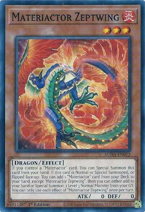 Image for Materiactor Zeptwing (Supreme Darkness) (SUDA-EN012) - YuGiOh