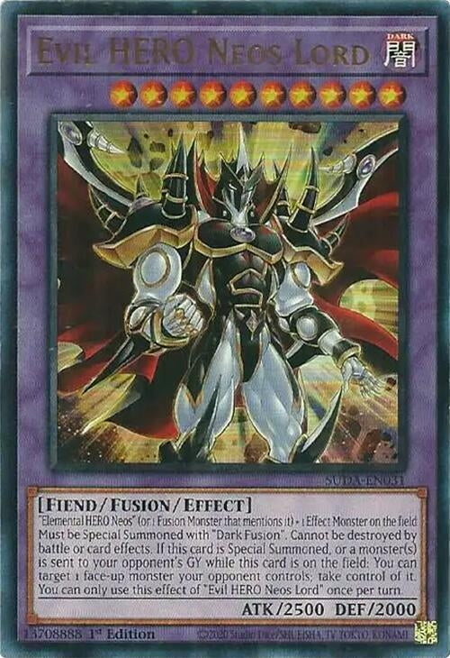 Image for Evil HERO Neos Lord (Supreme Darkness) (SUDA-EN031) - YuGiOh