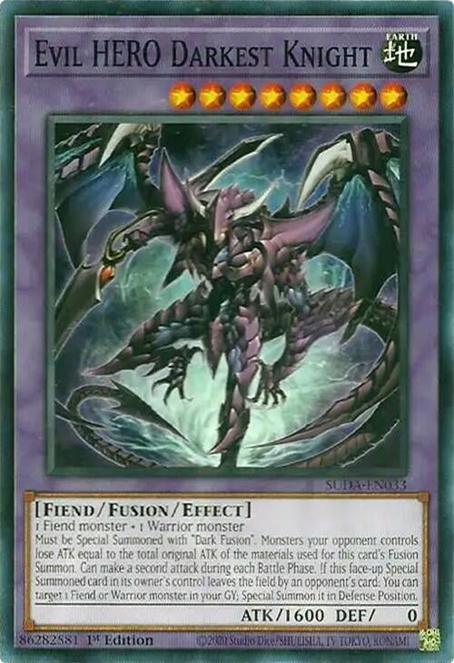 Image for Evil HERO Darkest Knight (Supreme Darkness) (SUDA-EN033) - YuGiOh