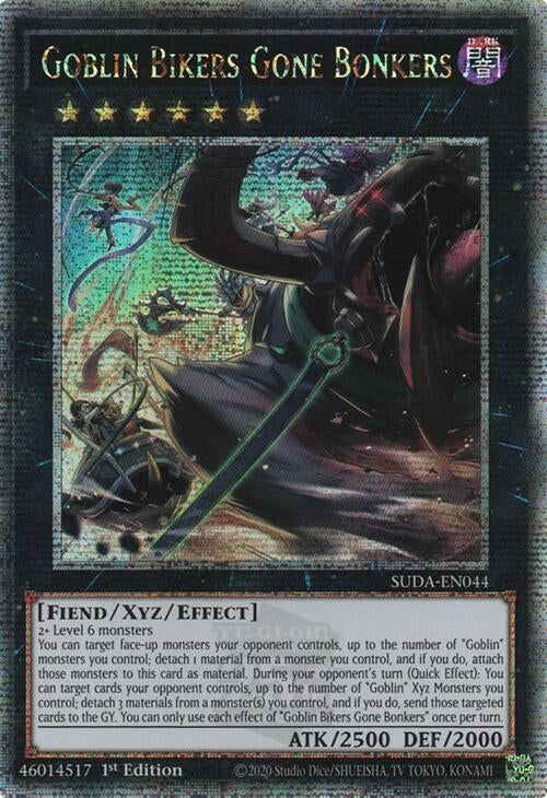 Image for Goblin Bikers Gone Bonkers (Quarter Century Secret Rare) (Supreme Darkness) (SUDA-EN044) - YuGiOh