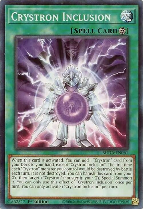 Image for Crystron Inclusion (Supreme Darkness) (SUDA-EN061) - YuGiOh