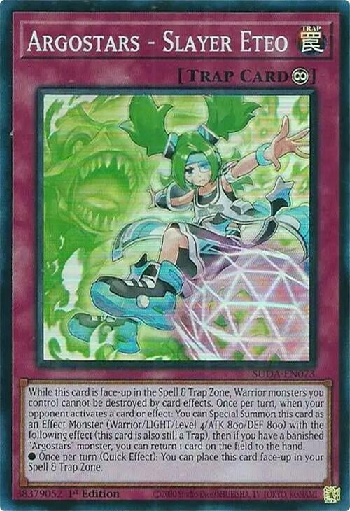 Image for Argostars - Slayer Eteo (Supreme Darkness) (SUDA-EN073) - YuGiOh