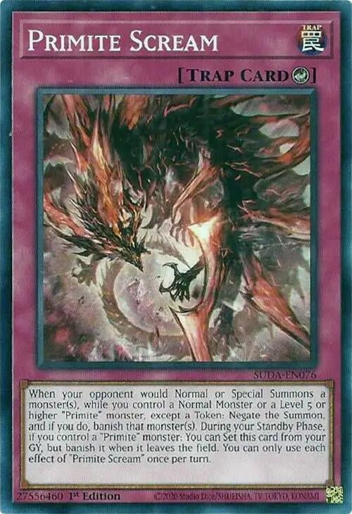 Image for Primite Scream (Supreme Darkness) (SUDA-EN076) - YuGiOh