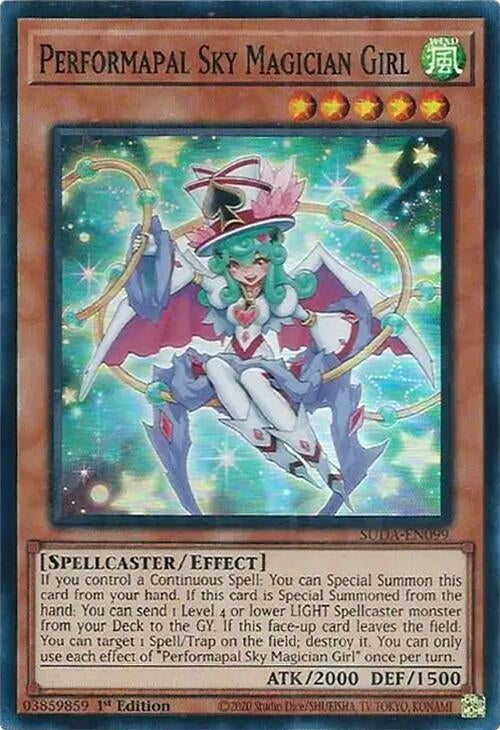 Image for Performapal Sky Magician Girl (Supreme Darkness) (SUDA-EN099) - YuGiOh